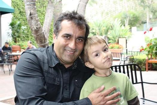 Bernard Mariette and his son
