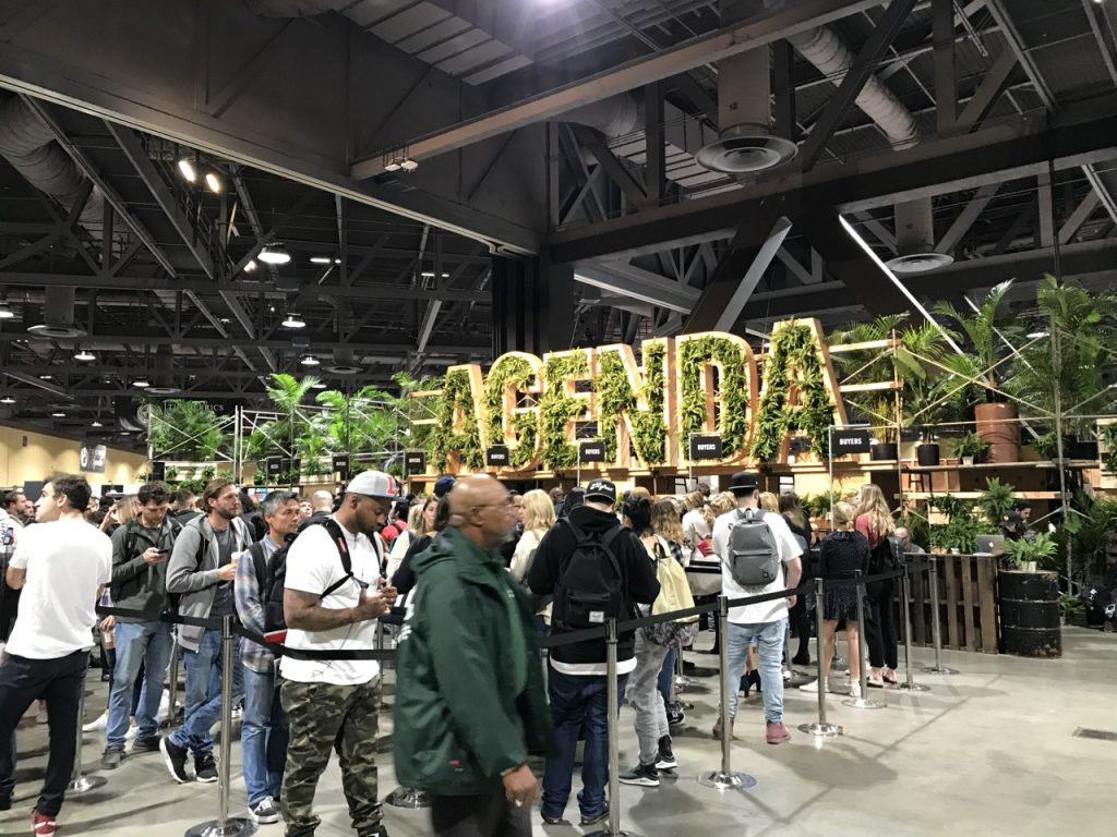 Retailers waiting to check in at the show