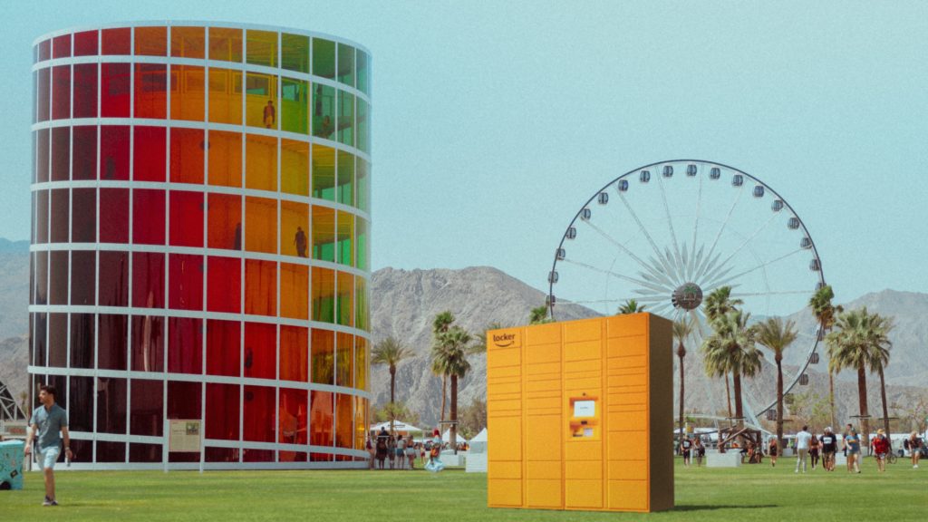 Amazon Lockers at Coachella 1